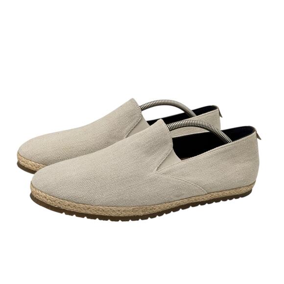Patara Seeker Loafer Bone Ran Slip On Shoes Mens SZ 11 Linen Comfort Everyday - Picture 1 of 11